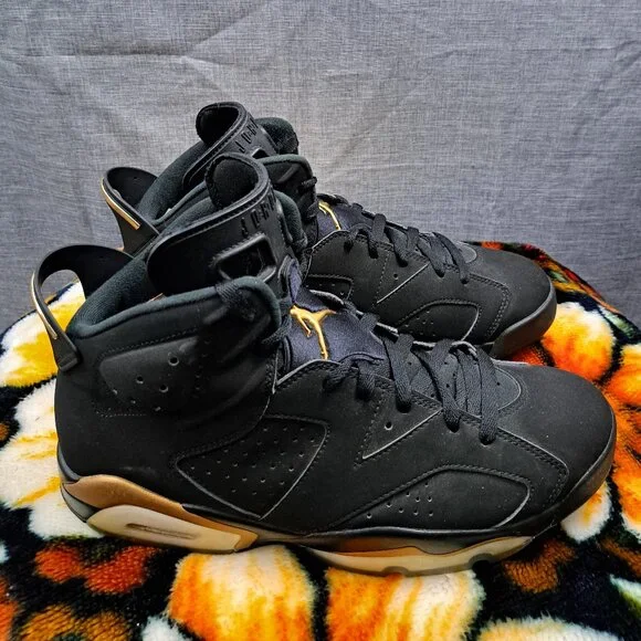%Size 10.5 Nike Air Jordan 6 Retro DMP CT4954-007 Black/Gold Men AJ20